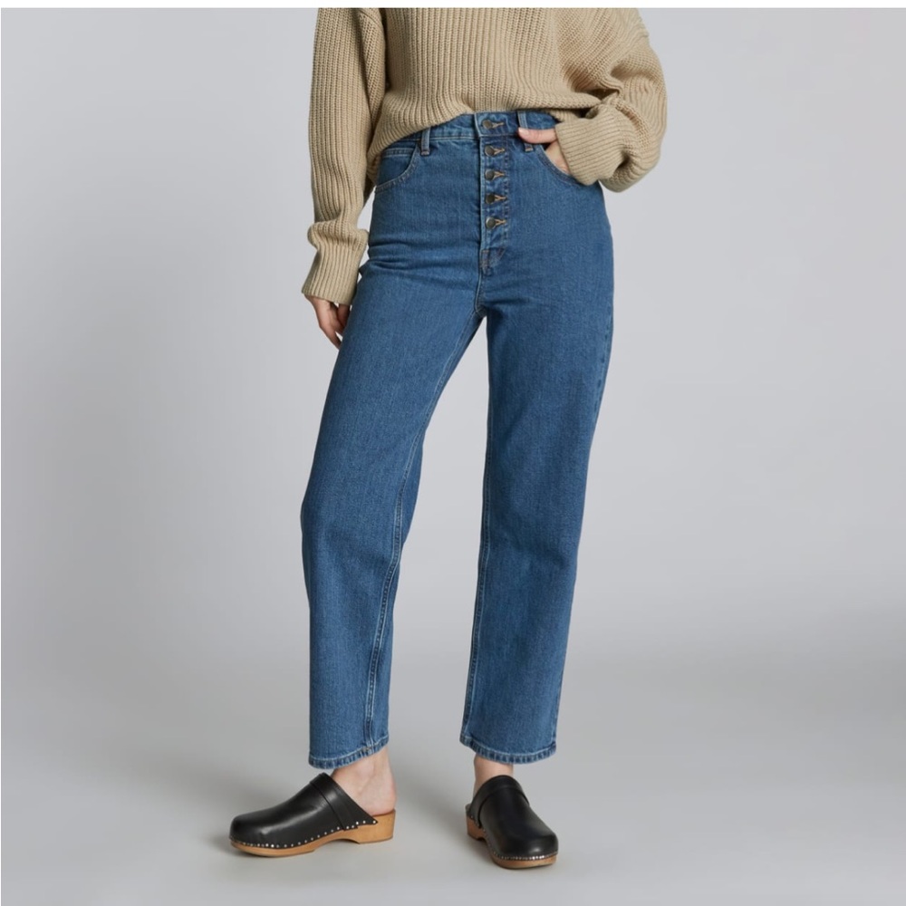 EVERLANE The Way-High® Jean, Size 25, Inseam 29.5” / Cali Blue